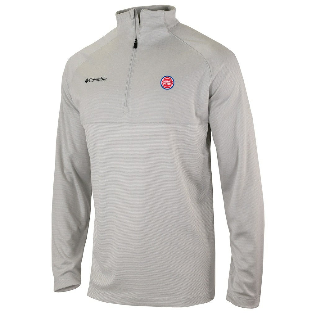 Detroit Pistons Omni-Wick Rockin' It Quarter-Zip Pullover Top sale - Heather Gray online