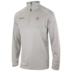 Houston Rockets Omni-Wick Rockin' It Quarter-Zip Pullover Top sale - Heather Gray on sale