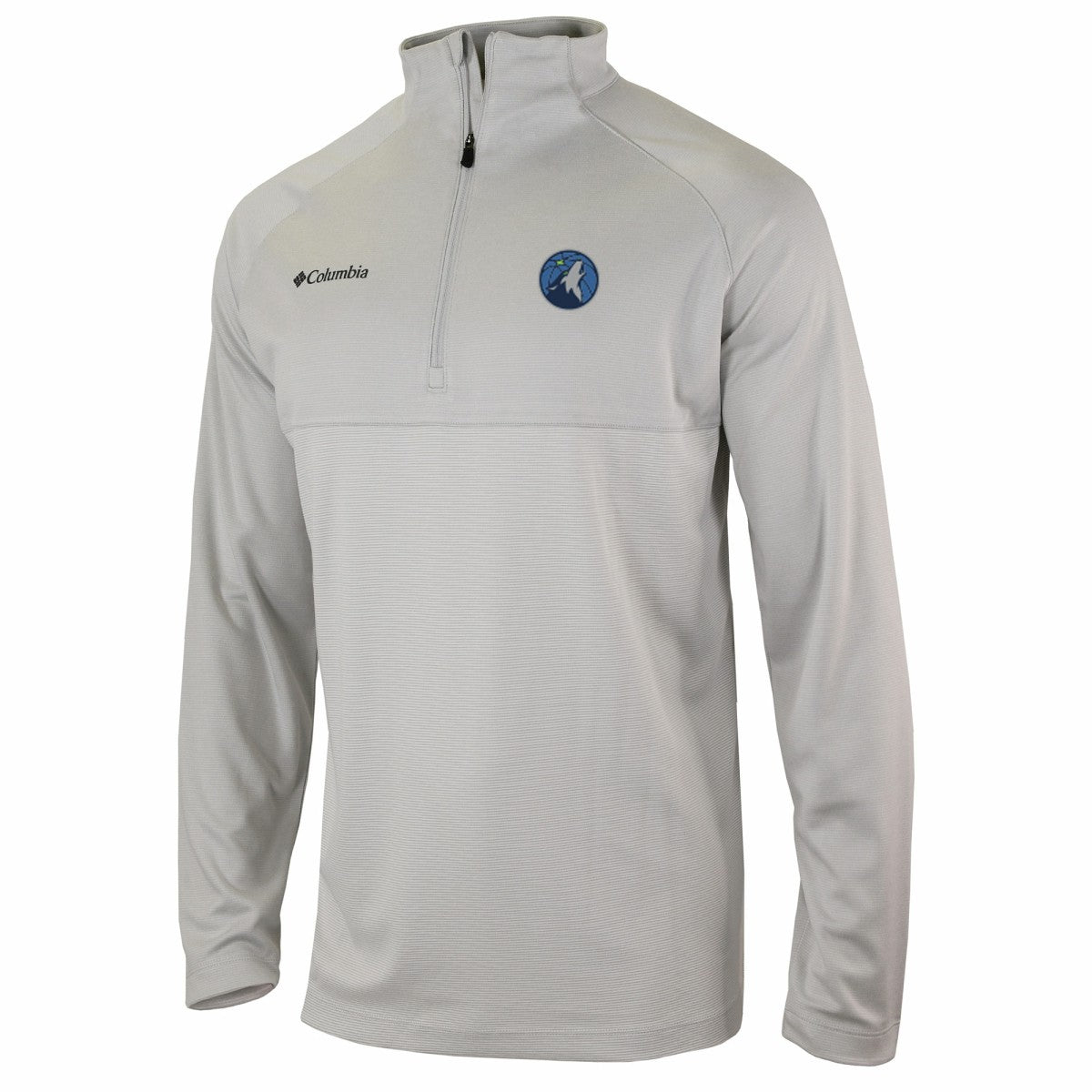 Minnesota Timberwolves Omni-Wick Rockin' It Quarter-Zip Pullover Top - Heather Gray for sale