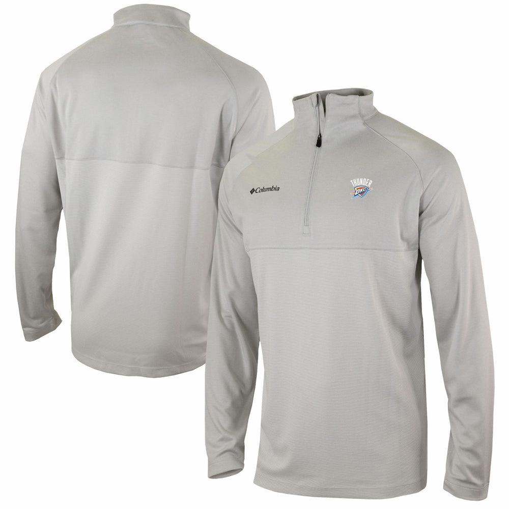 Oklahoma City Thunder Omni-Wick Rockin' It Quarter-Zip Pullover Top - Heather Gray on sale