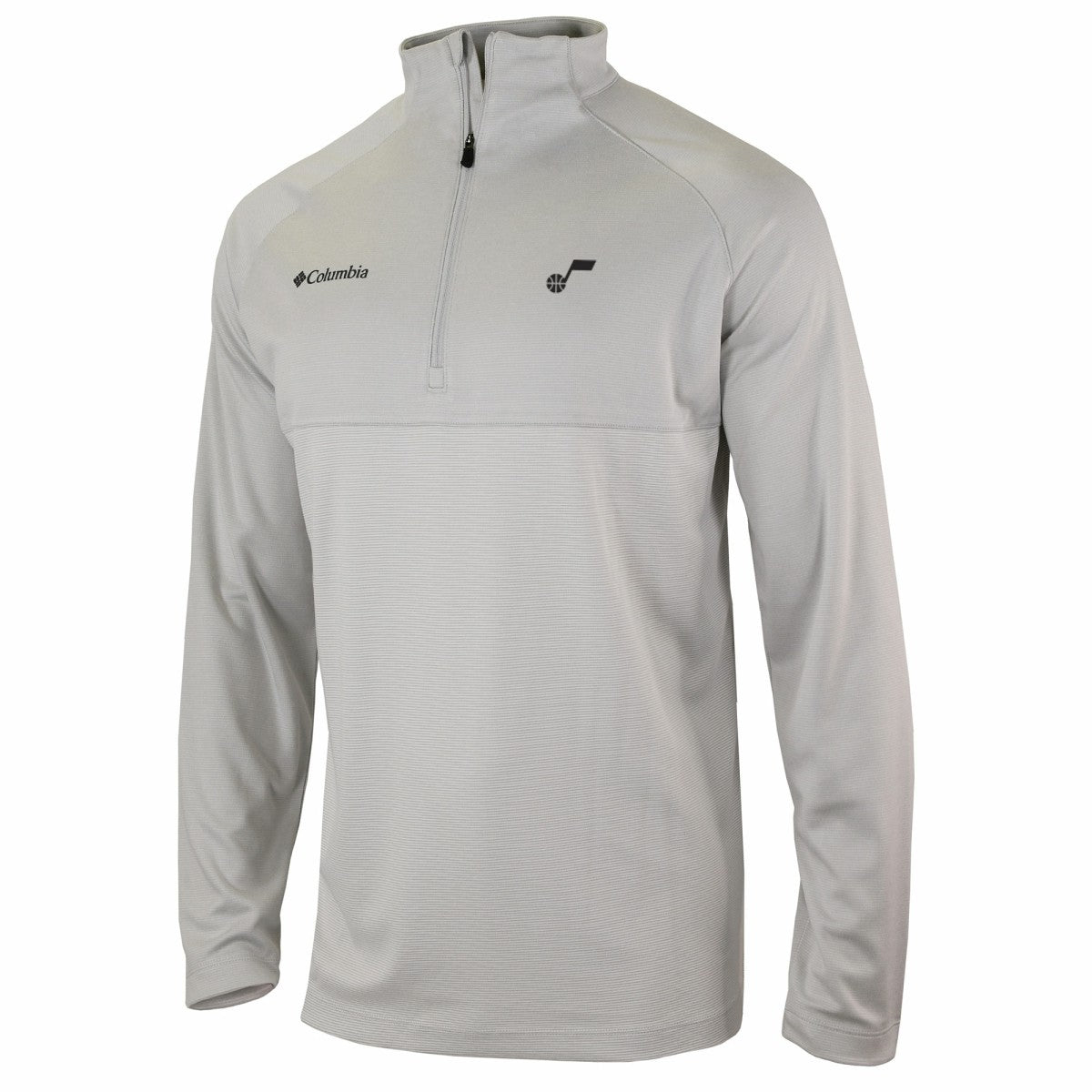 Utah Jazz Omni-Wick Rockin' It Quarter-Zip Pullover Top - Heather Gray cheap