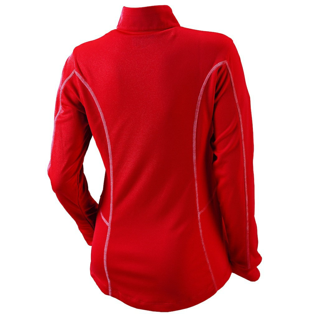 Atlanta Hawks Women's Omni-Wick Shotgun Quarter-Zip Pullover Top - Red shop