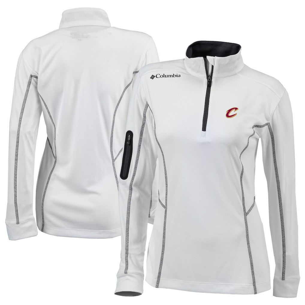 Cleveland Cavaliers Women's Omni-Wick Shotgun Quarter-Zip Pullover Top sale - White sale