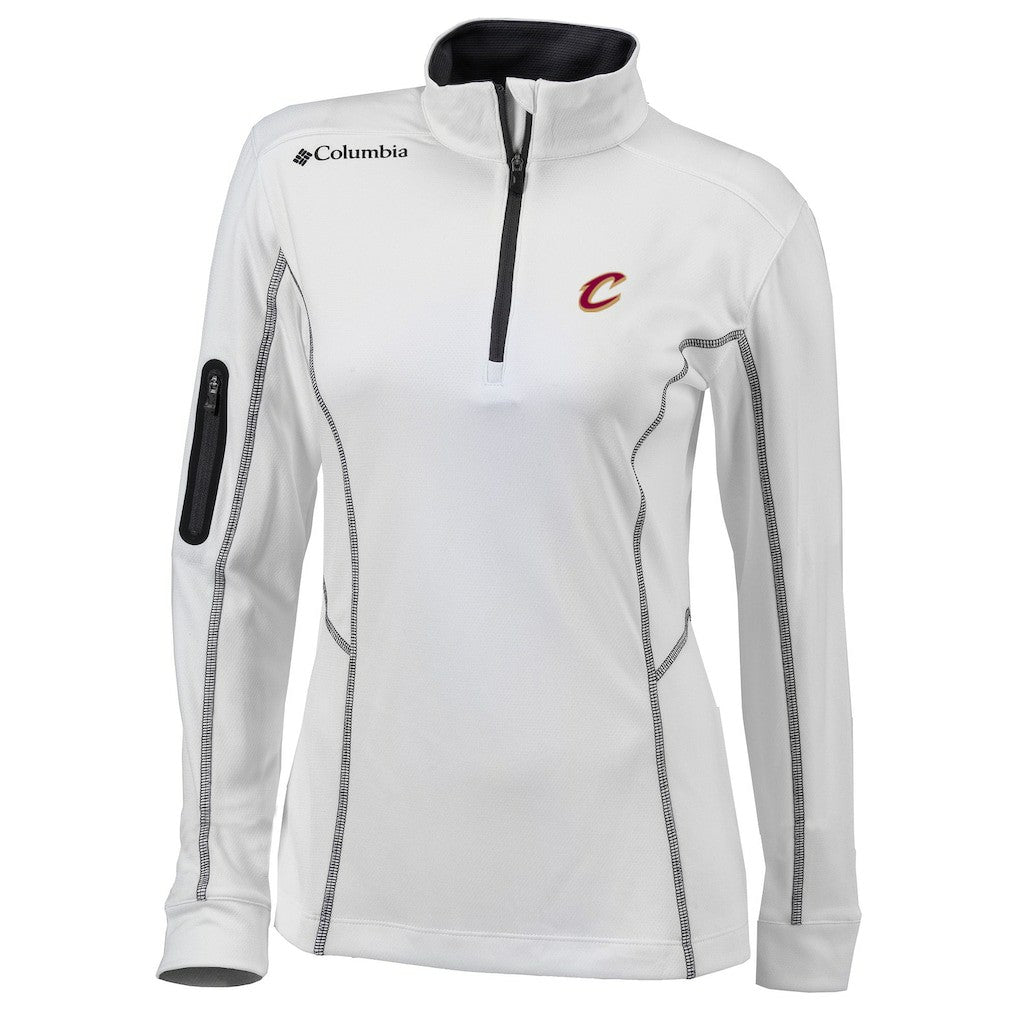 Cleveland Cavaliers Women's Omni-Wick Shotgun Quarter-Zip Pullover Top sale - White sale