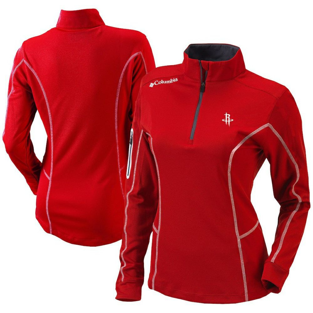 Houston Rockets Women's Omni-Wick Shotgun Quarter-Zip Pullover Top sale - Red shop