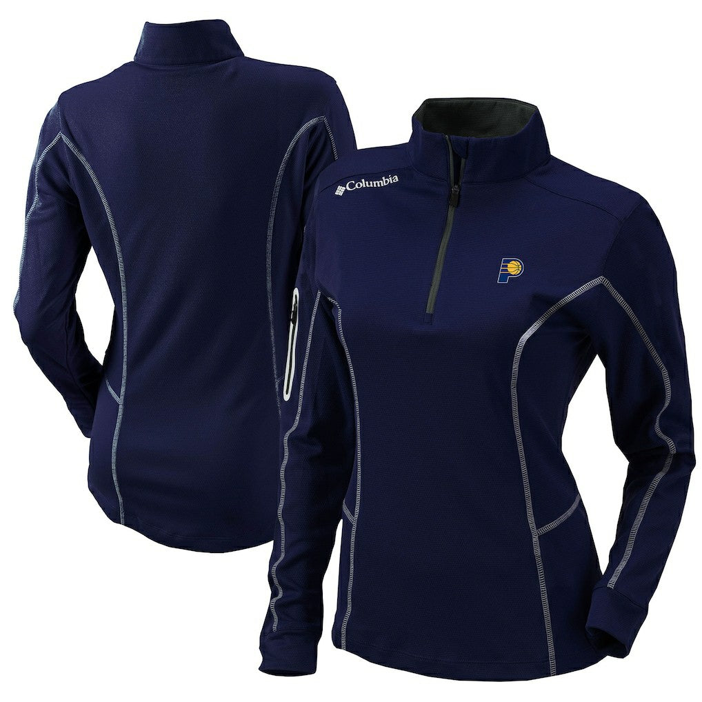 Indiana Pacers Women's Omni-Wick Shotgun Quarter-Zip Pullover Top - Navy discount