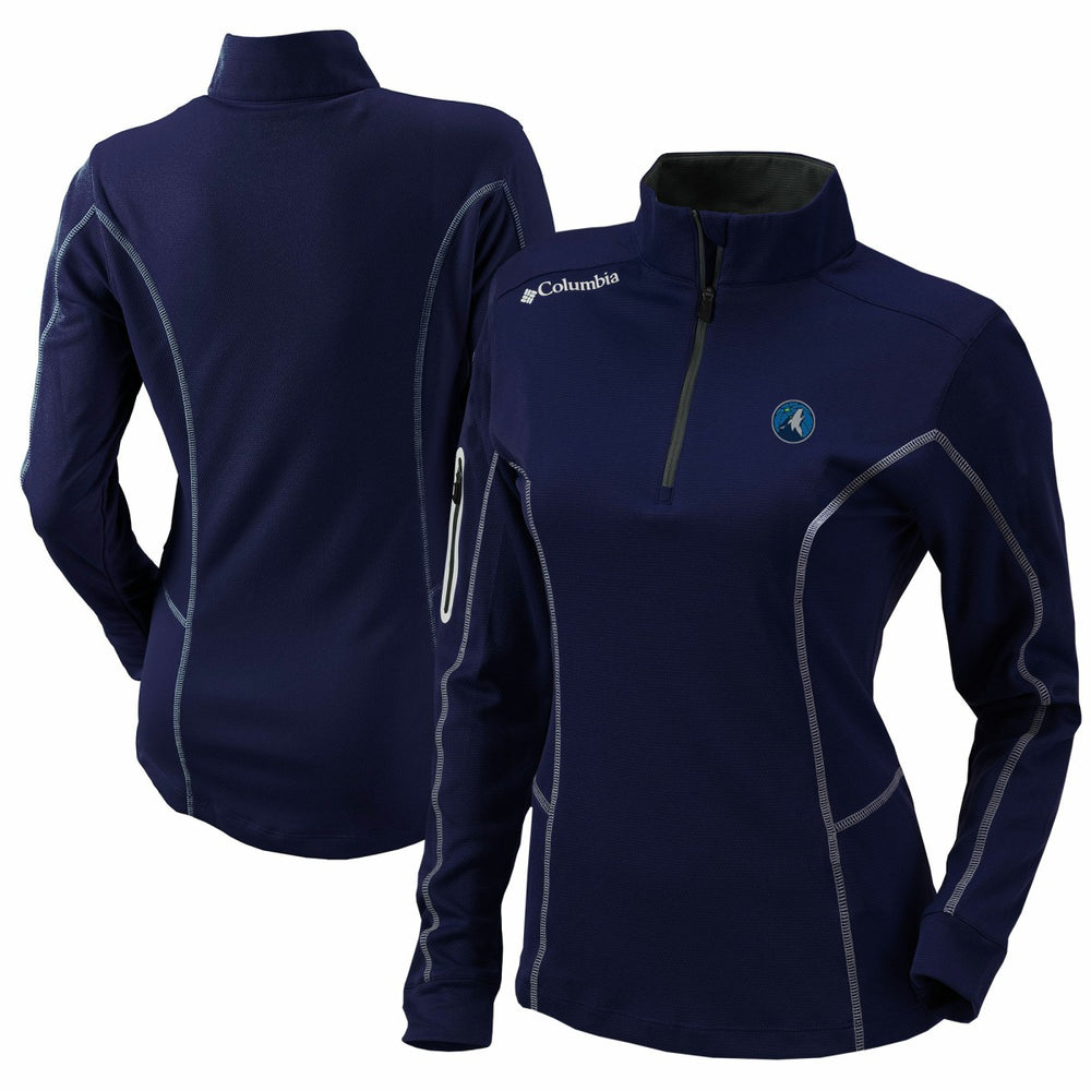Minnesota Timberwolves Women's Omni-Wick Shotgun Quarter-Zip Pullover Top - Navy on sale