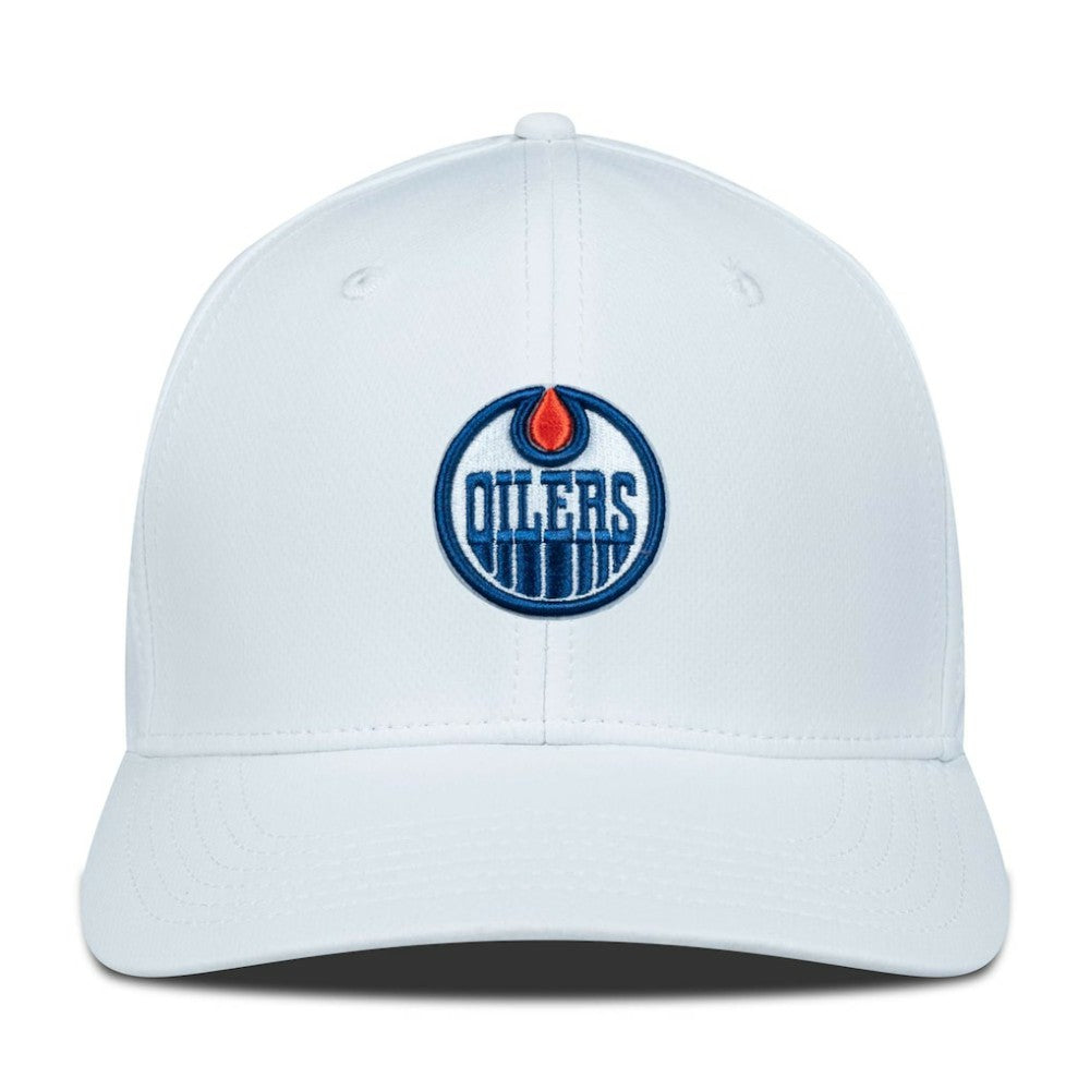 Edmonton Oilers Levelwear Rise Flex Hat - White Hats