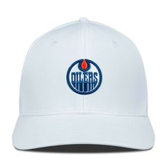 Edmonton Oilers Levelwear Rise Flex Hat - White Hats