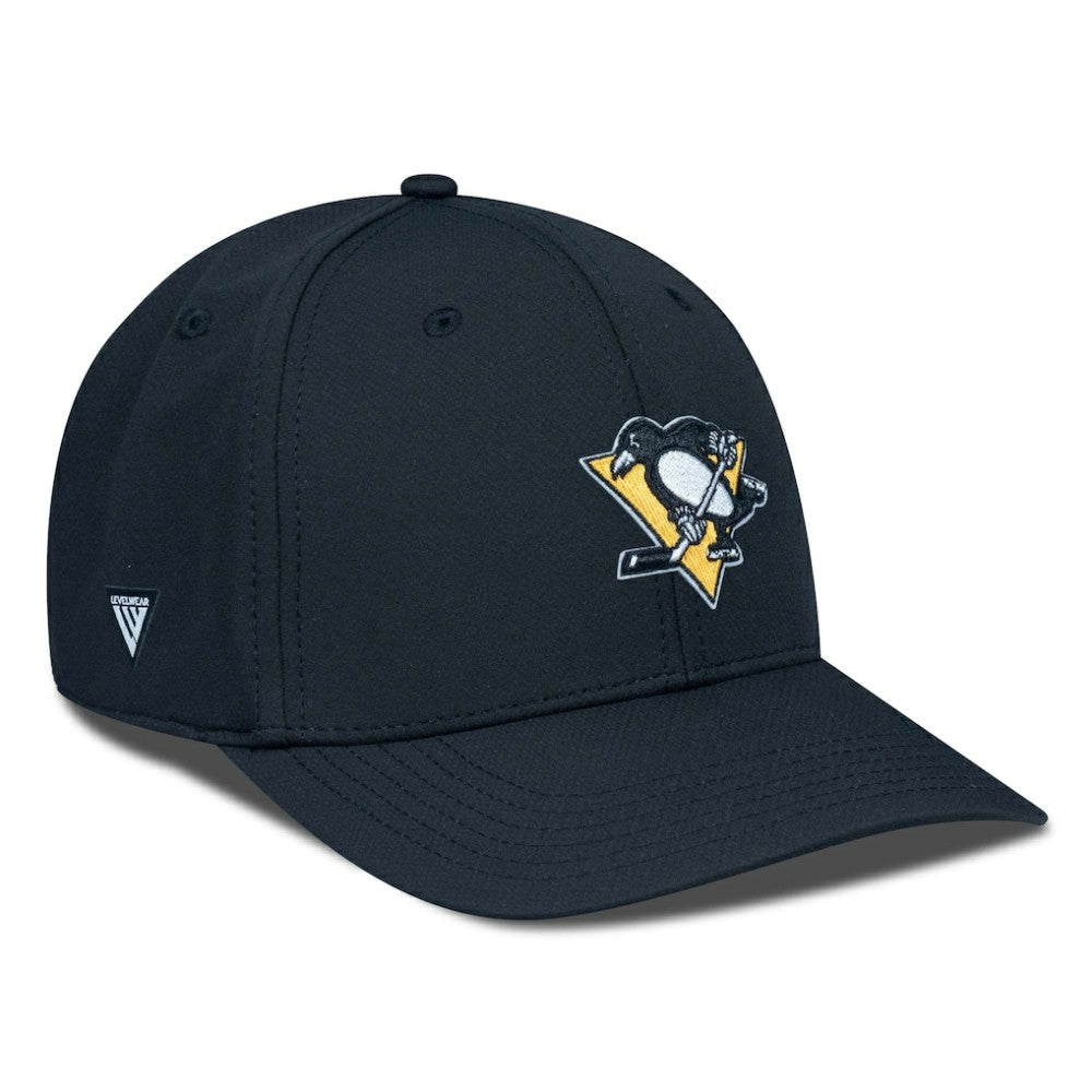 Pittsburgh Penguins Levelwear Rise Flex Hat - Black Hats