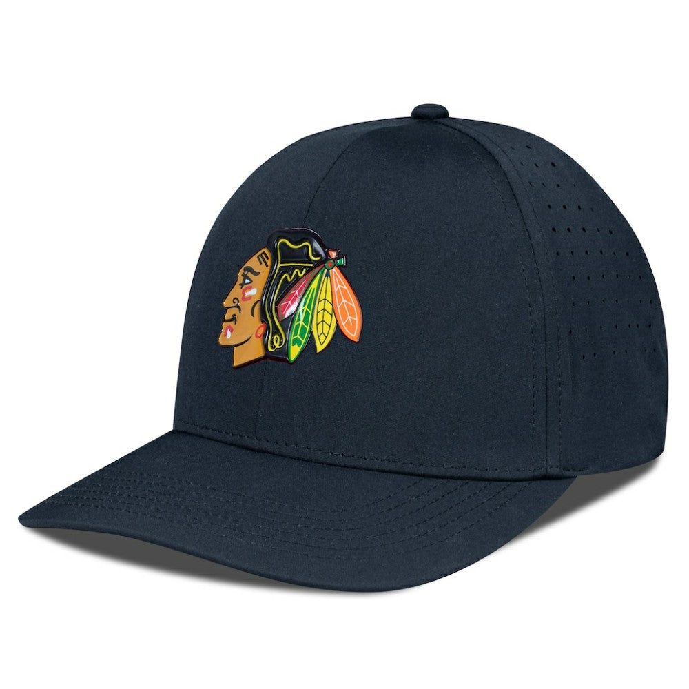 Chicago Blackhawks Levelwear Zeta Flex Hat - Black Hats