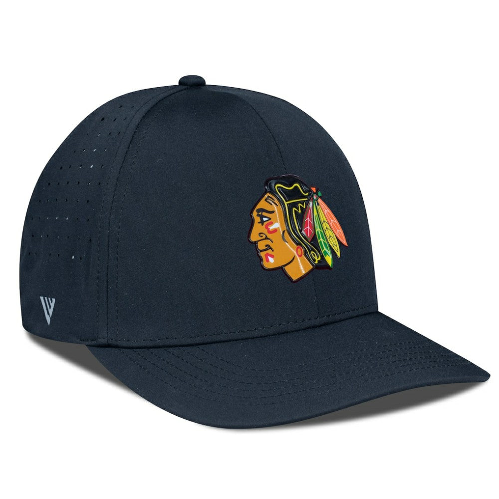 Chicago Blackhawks Levelwear Zeta Flex Hat - Black Hats