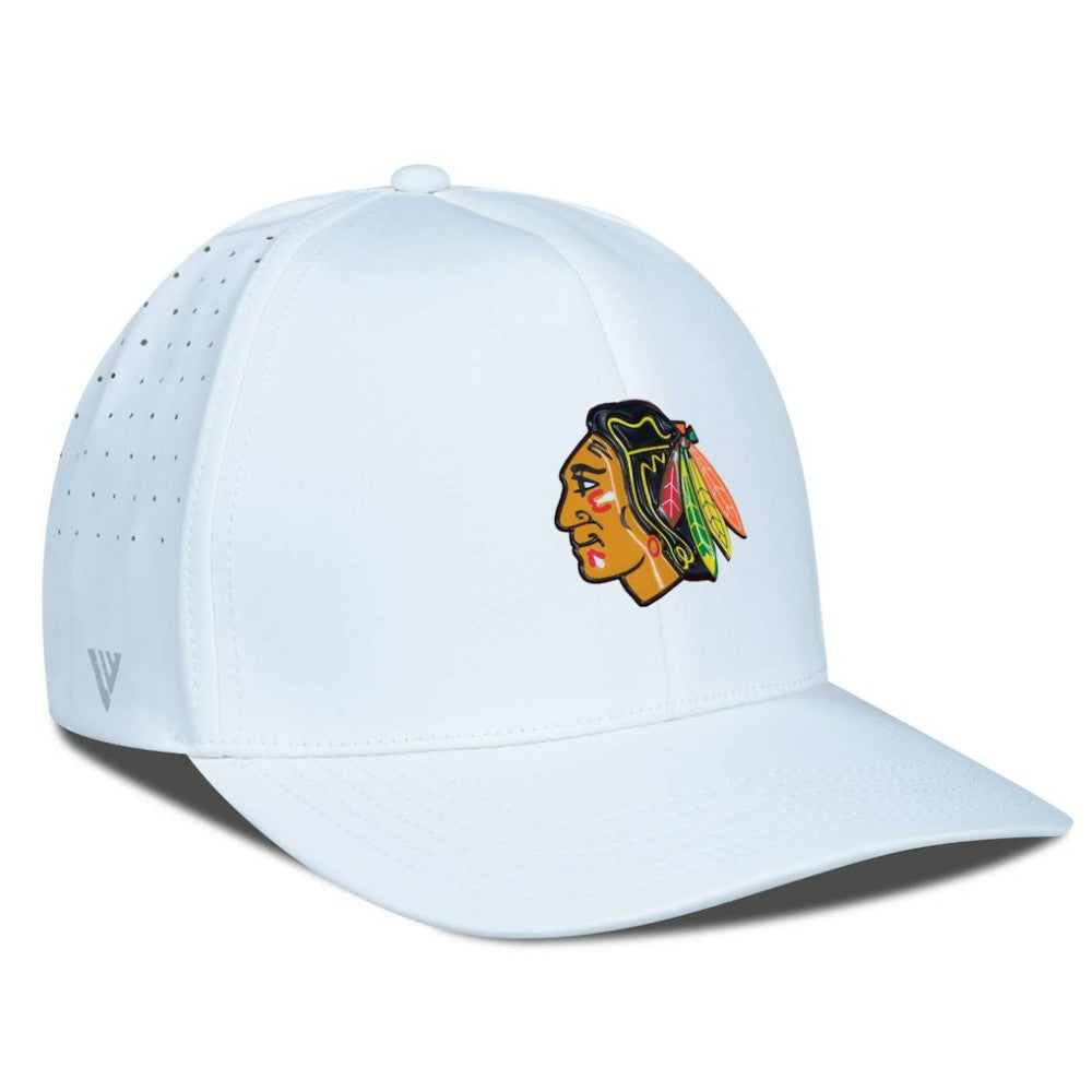 Chicago Blackhawks Levelwear Zeta Flex Hat - White Hats