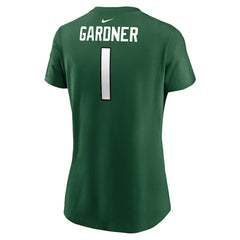 Sauce Gardner New York Jets Women's Player Name & Number T-Shirt - Green sale