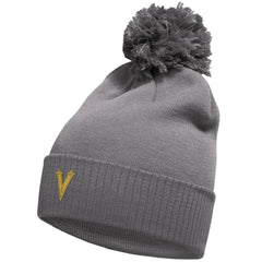 Vegas Golden Knights adidas 2024 NHL Winter Classic Cuffed Knit Hat with Pom - Charcoal Hats