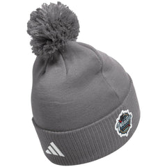 Vegas Golden Knights adidas 2024 NHL Winter Classic Cuffed Knit Hat with Pom - Charcoal Hats