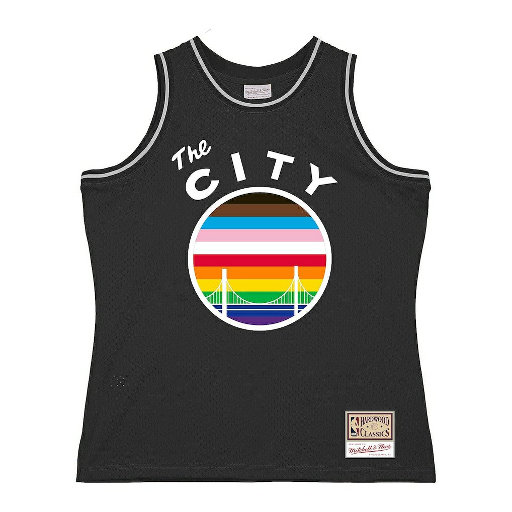 Golden State Warriors Hardwood Classic Pride Jersey sale - Black shop