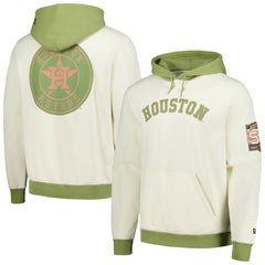 Houston Astros Color Pop Pullover Hoodie Cream/Green