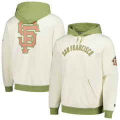 San Francisco Giants Color Pop Pullover Hoodie Cream/Green