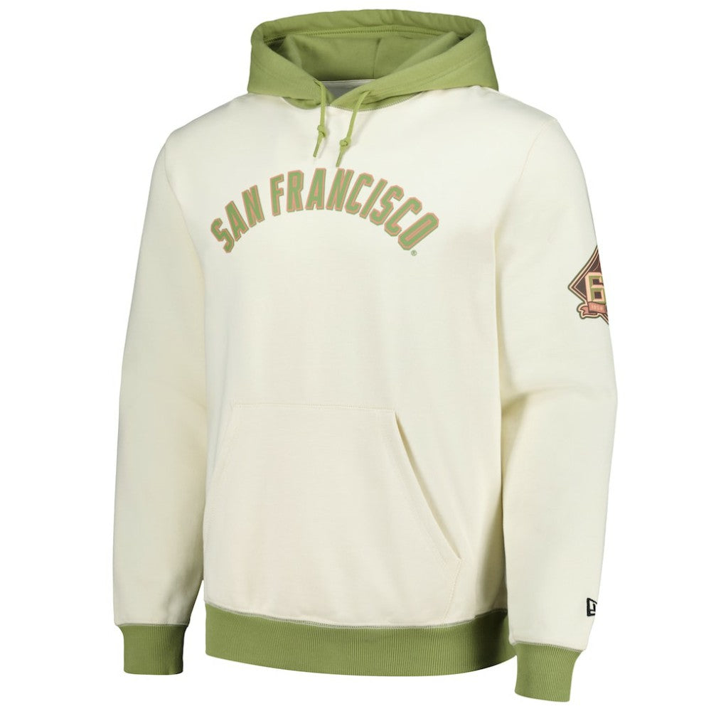 San Francisco Giants Color Pop Pullover Hoodie Cream/Green