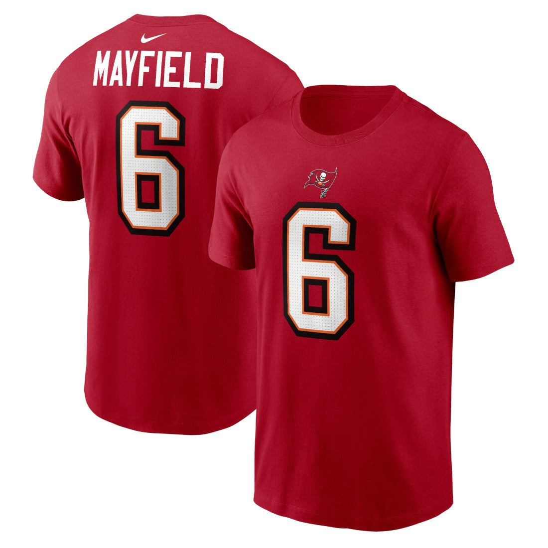 Baker Mayfield Tampa Bay Buccaneers Player Name & Number T-Shirt - Red outlet
