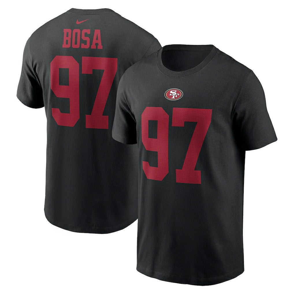 Nick Bosa San Francisco 49ers Player Name & Number T-Shirt - Black sale