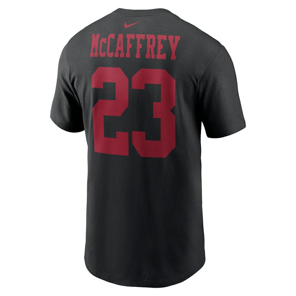 Christian McCaffrey San Francisco 49ers Player Name & Number T-Shirt - Black online