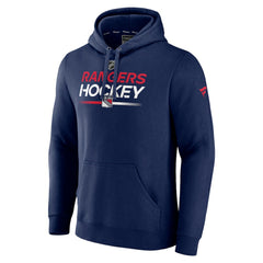 New York Rangers Fanatics Alternate Wordmark Fleece Pullover Hoodie - Navy Hoodies