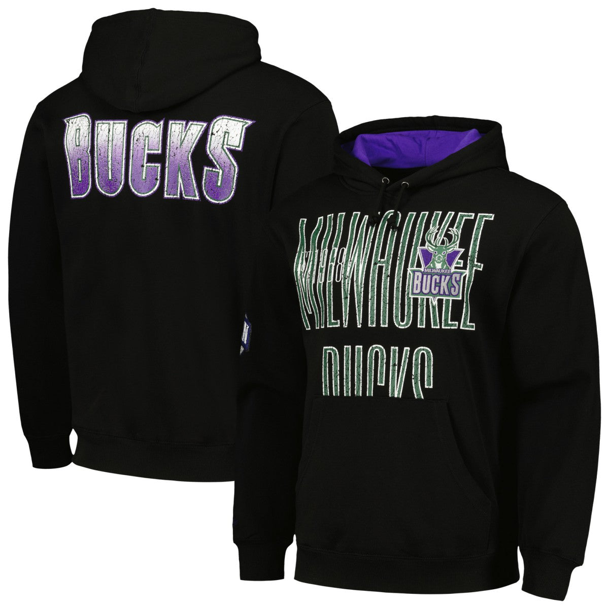 Milwaukee Bucks Hardwood Classics OG 2.0 Pullover Hoodie - Black outlet