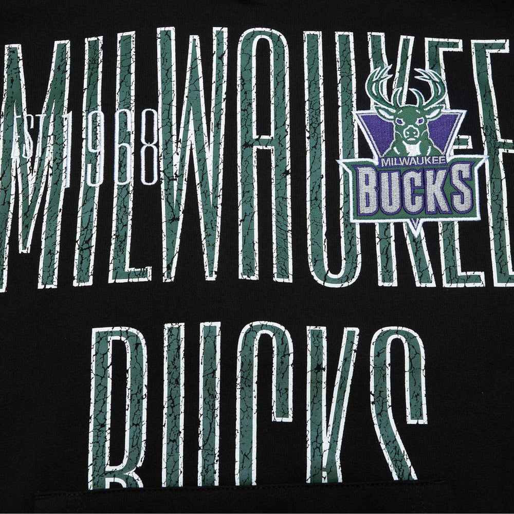 Milwaukee Bucks Hardwood Classics OG 2.0 Pullover Hoodie - Black outlet