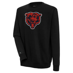 Chicago Bears Antigua Victory Crewneck Pullover Sweatshirt - Black outlet