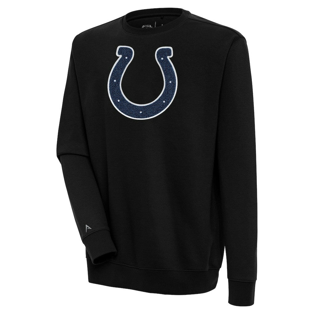 Indianapolis Colts Antigua Victory Crewneck Pullover Sweatshirt - Black online