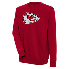 Kansas City Chiefs Antigua Victory Crewneck Pullover Sweatshirt - Red sale