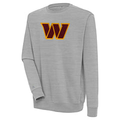 Washington Commanders Antigua Victory Crewneck Pullover Sweatshirt - Heather Gray cheap