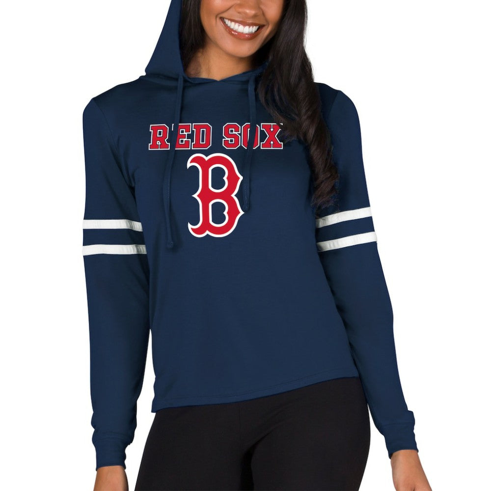 Boston Red Sox Concepts Sport Women's Marathon Lightweight Lounge Pullover Hoodie Navy