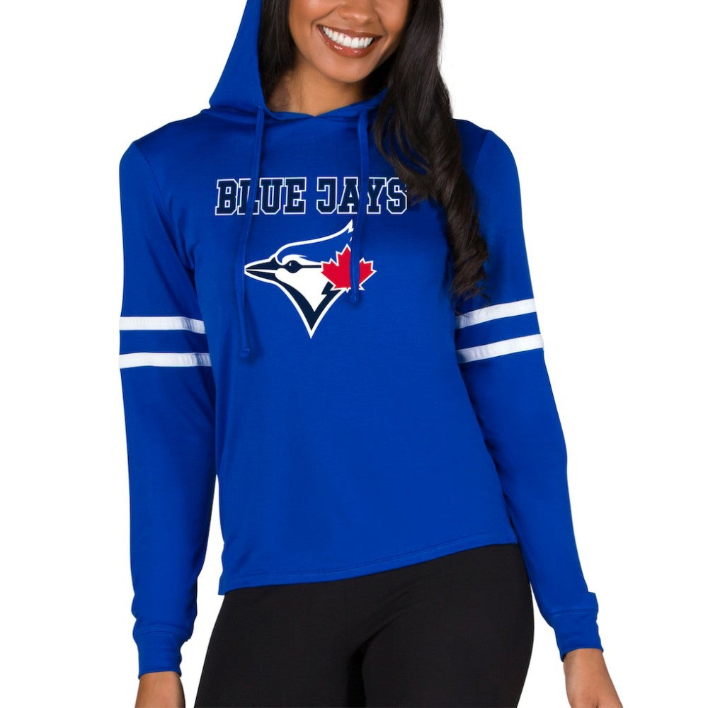 Toronto Blue Jays Concepts Sport Women's Marathon Lightweight Lounge Pullover Hoodie Royal