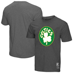 Boston Celtics Unisex Hardwood Classics MVP Throwback Logo T-Shirt - Heather Gray discount