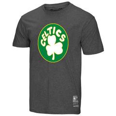 Boston Celtics Unisex Hardwood Classics MVP Throwback Logo T-Shirt - Heather Gray discount