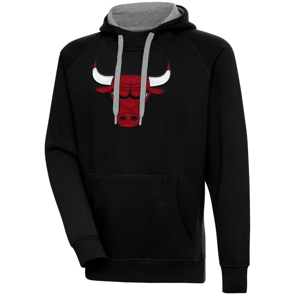 Chicago Bulls Antigua Victory Pullover Hoodie sale - Black for sale