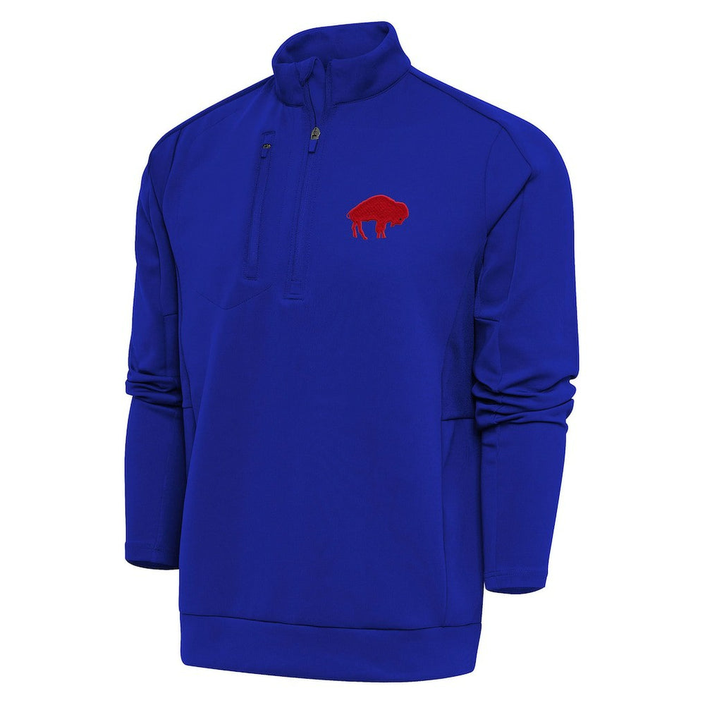 Buffalo Bills Adult Throwback Logo Generation Quarter-Zip Pullover Top - Royal sale