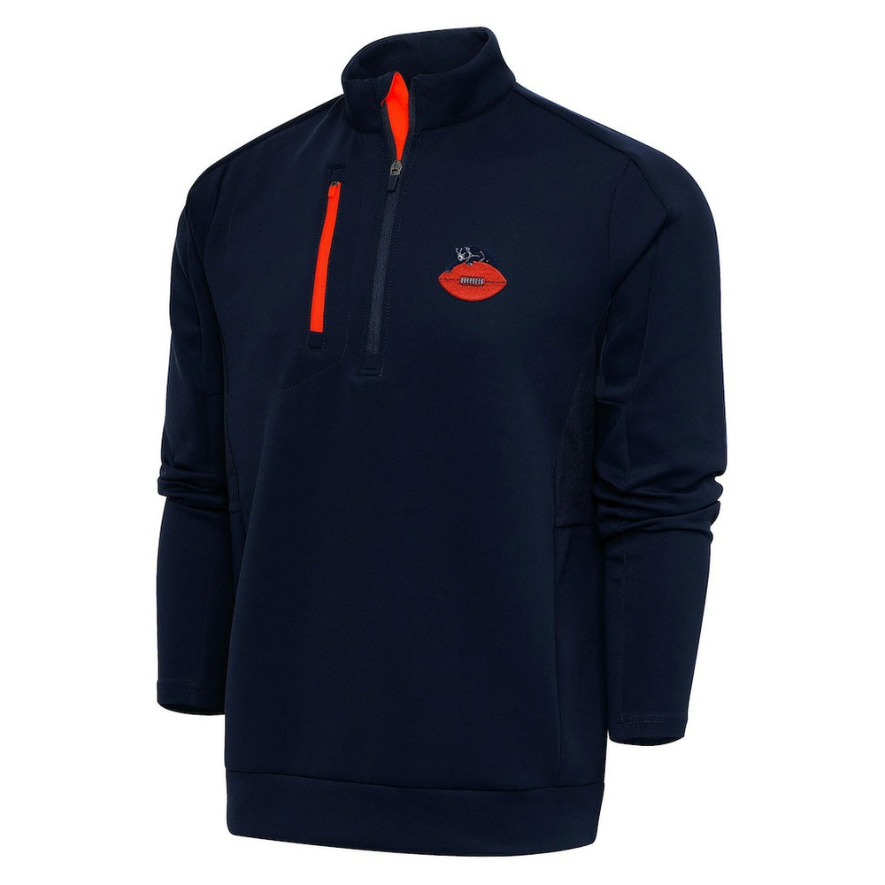 Chicago Bears Adult Throwback Logo Generation Quarter-Zip Pullover Top - Navy cheap