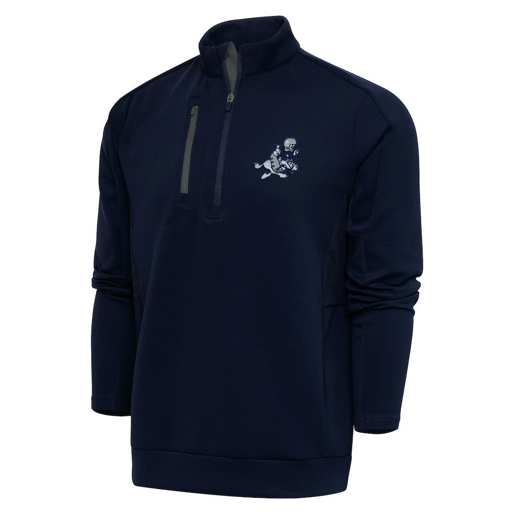 Dallas Cowboys Adult Throwback Logo Generation Quarter-Zip Pullover Top - Navy discount