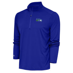 Seattle Seahawks Adult Throwback Logo Tribute Quarter-Zip Pullover - Royal online