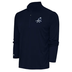 Dallas Cowboys Adult Throwback Logo Tribute Quarter-Zip Pullover - Navy online
