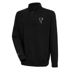 Atlanta Falcons Adult Throwback Logo Victory Quarter-Zip Pullover Top - Black online