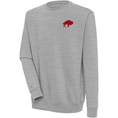 Buffalo Bills Adult Throwback Logo Victory Pullover Sweatshirt - Heather Gray sale