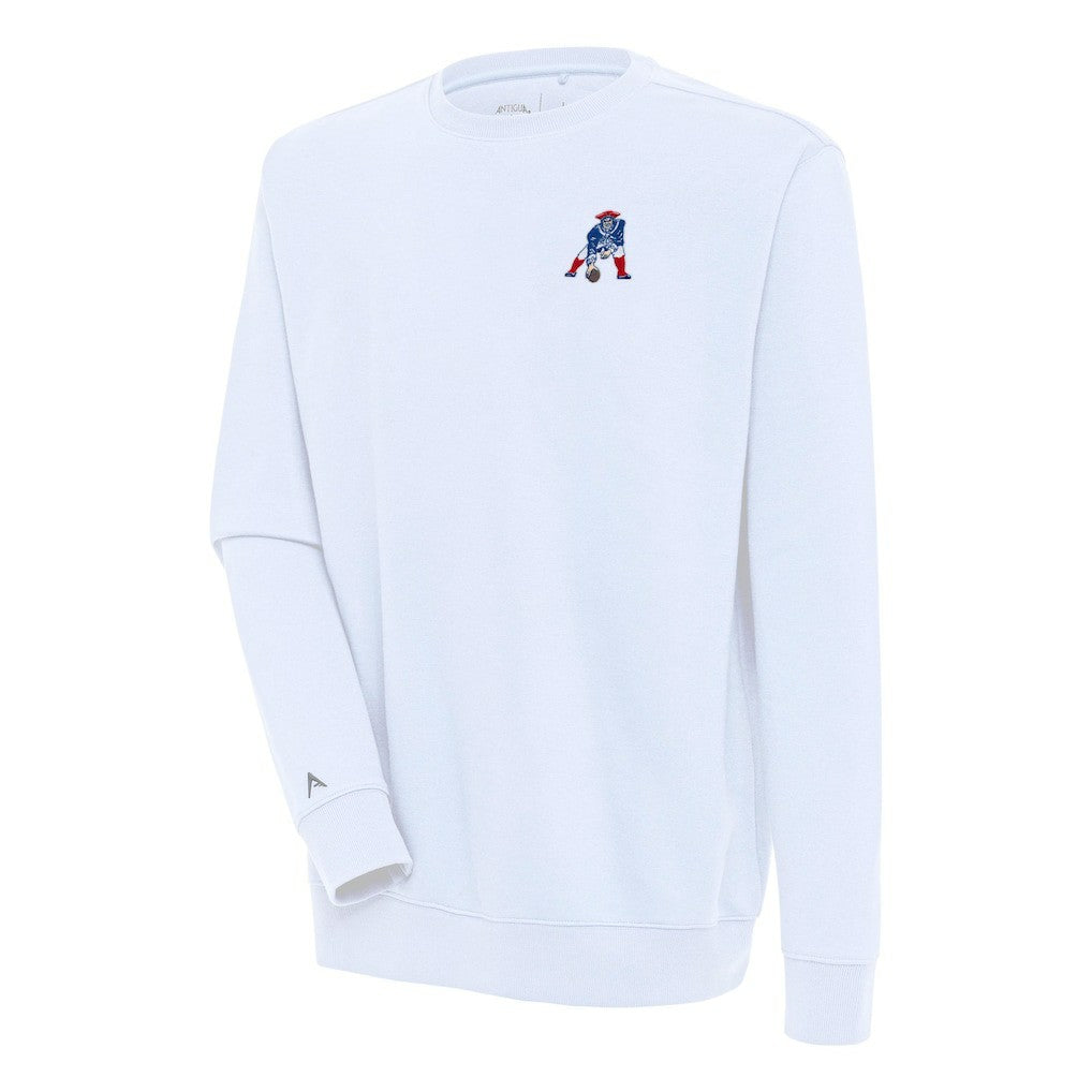 New England Patriots Adult Throwback Logo Victory Pullover Sweatshirt - White online