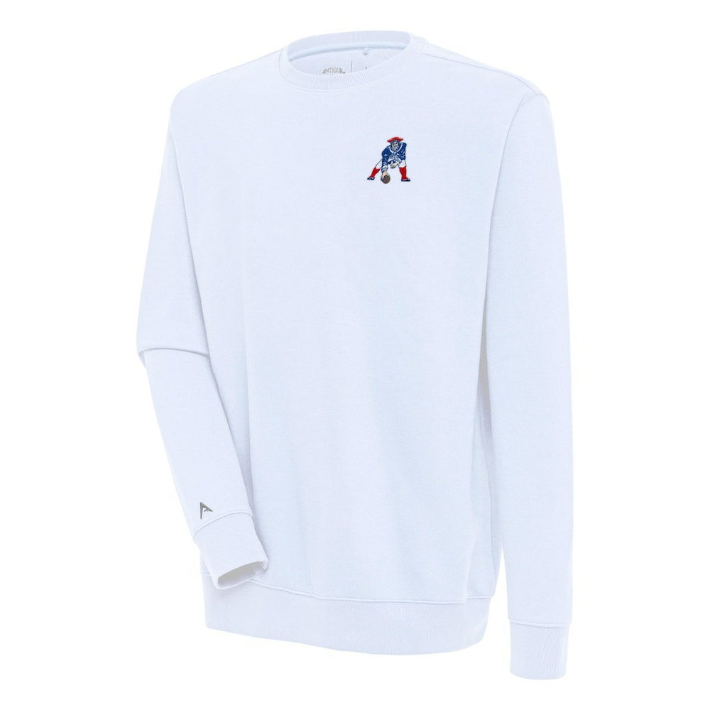New England Patriots Adult Throwback Logo Victory Pullover Sweatshirt - White online