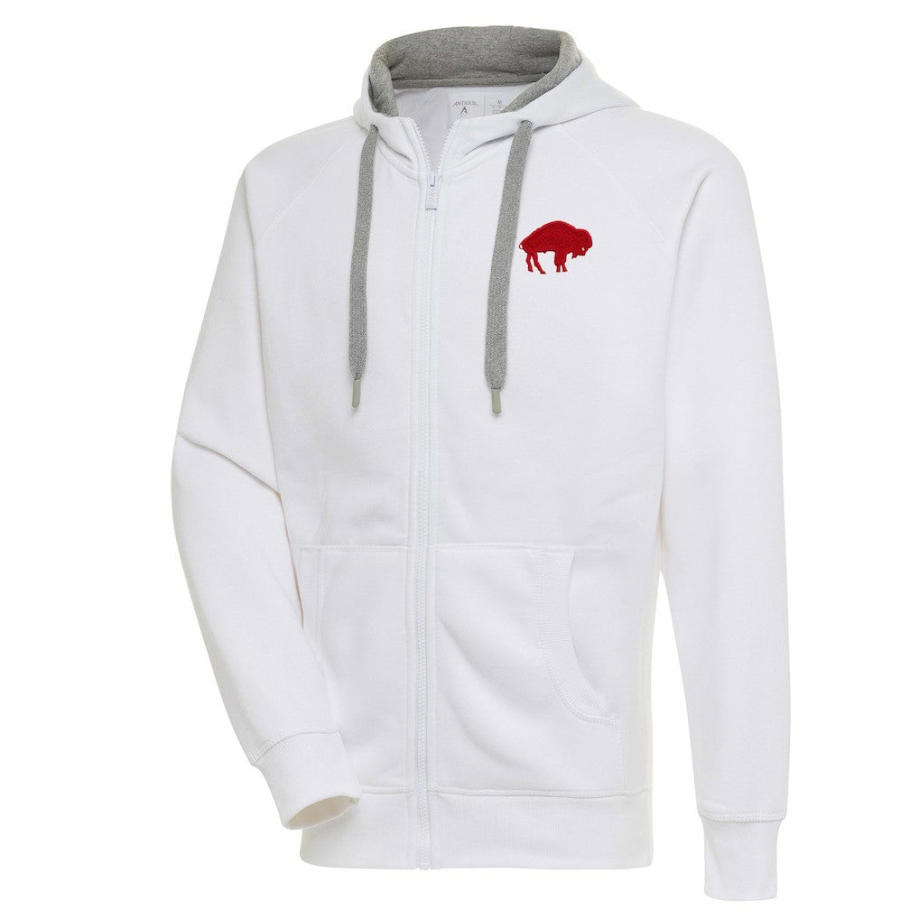 Buffalo Bills Adult Throwback Logo Victory Full-Zip Hoodie - White sale