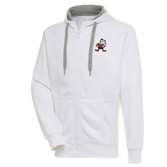 Cleveland Browns Adult Throwback Logo Victory Full-Zip Hoodie - White online